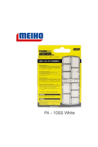 Meiho Premium Akiokun Pa-10ss Pearl White Lrf Malzeme Kutusu İnci Beyazı