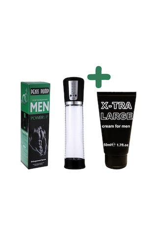 Hızlı Express Usb Şarjlı Tam Otomatik Penis Vakum Pompası + Penis Kremi 50 Ml