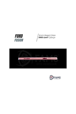 Ford Fusion Krom Bagaj Çıtası 2002 Üzeri P. Çelik