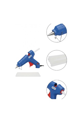 60 W Silikon Tabancası 11 Mm 5 Adet Silikon Çubuk Hediyeli Hobi Ve Tamir Yapıştırma Tabancası
