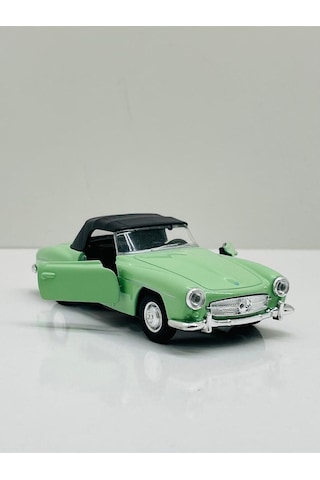 Mercedes 190 Sl 1955 Model 1/36 Çek Bırak Metal Araba Yeşil