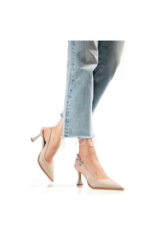 Suins Shoes Suins Doria Model Kadın Stiletto Ayakkabı Ten