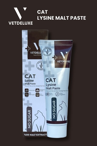 Vetdeluxe Lysine Malt Kedi Köpek Göz Sağlığı ve Solunum Yolu Destekleyici Malt 100 G