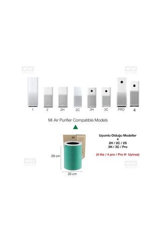 Mi Air Purifier 2h Filtre Yeşil Formaldehit S1