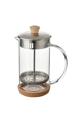 Ikea 365+ French Press 1 L 10 X 21 Cm Şeffaf - Krom 8 Kişilik Gri - Şeffaf