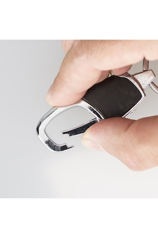 Deri Anahtarlık Bkr13 Tn1 Siyah