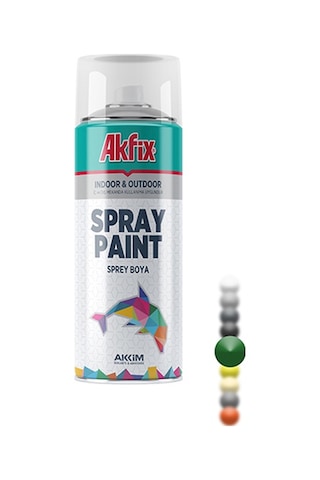 Akfix Sprey Boya Parlak Yeşil RAL6001 400Ml / 300Gr