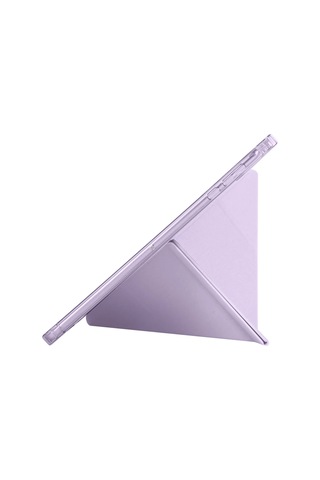 Apple Uyumlu iPad Air 13" M3 2025 / M2 2024 Kılıf Kalem Şarj Bölmeli Stadlı Uyku Modlu Silikon Akıllı Case