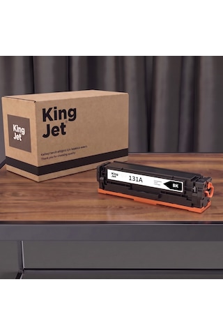 Kingjet Hp Uyumlu Cf210a Siyah Standart Kapasiteli Tekli Çipli Uyumlu Toner Laserjet Pro 200 Color M251nw
