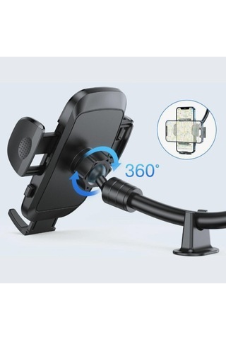 Telefon Tutucu Ayarlanabilir Vakum Kilitli Cam Ve Torpidoya Takılabilen Tutucu