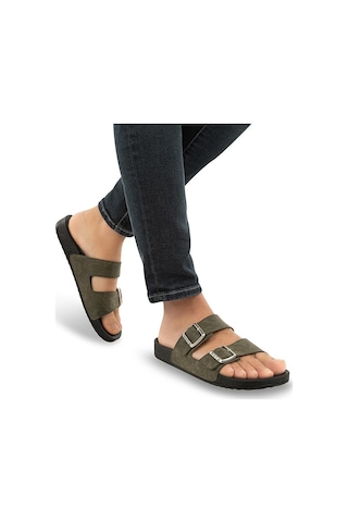 Muya Nova Anatomik Dört Mevsim Erkek Terlik Haki 44 Haki