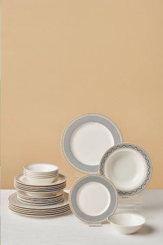 Karaca  Forever Bone Globe 24 Parça 6 Kişilik Yemek Takımı