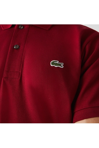 Lacoste Erkek Klasik Pike Kumaş Polo T-shirt Bordo
