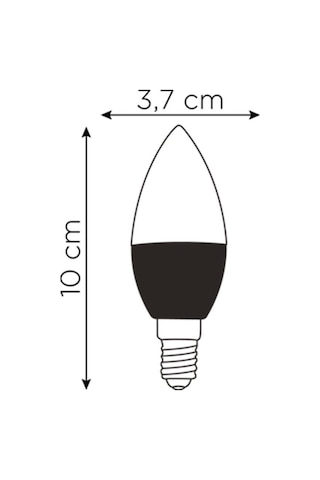 Led Lamba 7w E14 630 Lm Beyaz 6500k Beyaz Işık