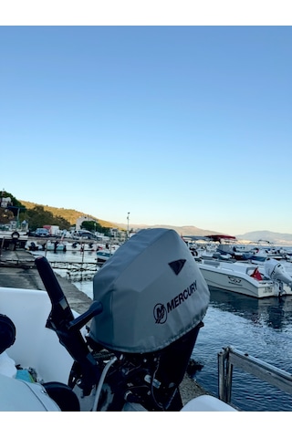 Tekne Motor Kılıfı Dıştan Takma Marin Deri Mercury 30 Hp