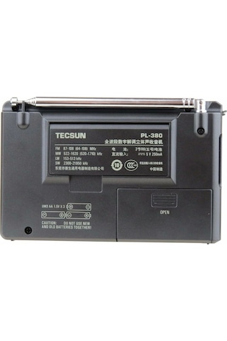 Tecsun Pl-380 Dsp Fm Stereo. Dünya Bandı Pll Radyo Alıcısı
