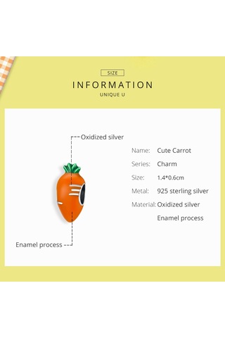 S925 Ayar Gümüş Sevimli Turp Havuç Boncuk Dıy Bilezik Kolye Aksesuarları Çok Renkli