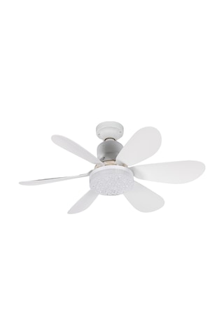 Feny Fn-f82, Zefira Crystal, Beyaz, 3 Kademeli Hız, 30w, 52cm Pervane Çapı, 3 Renk Işık, Ultra Sessiz, Tavan Vantilatörü, Kumandalı, Vantilatör