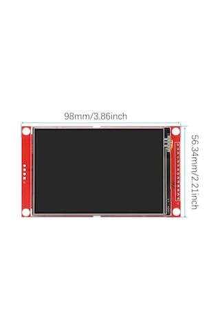 3.5 İnç TFT LCD ILI9488 320x480 SPI Dokunmatik Ekran Modülü Arduino Uyumlu - Dokunmatik Kalem Dahil