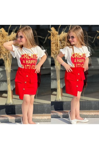 Kız Çocuk Full Lyc Süprem Etekli Takım 51047 001