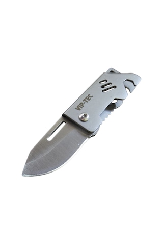 Vip-tec Vt875193 Mini Katlanır Bıçak Anahtarlık Gri