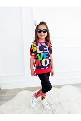 Boutiguestyles Boutıourstyles Kız Çocuk Renkli Tarz Takım