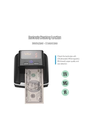 Bill Counter Al-130 F5 Sahtepara Kontrol Makinesi 5 Ülke Parası