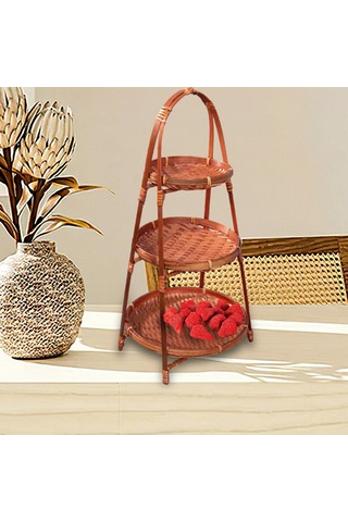 Suntek Bambu Dokuma Meyve Sepeti Dekor Bambu Depolama Sepeti Diğer