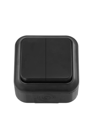 Bylectrıca Ip54 Yüzeye Montajlı İki Tuşlu Anahtarı, Siyah 235462163