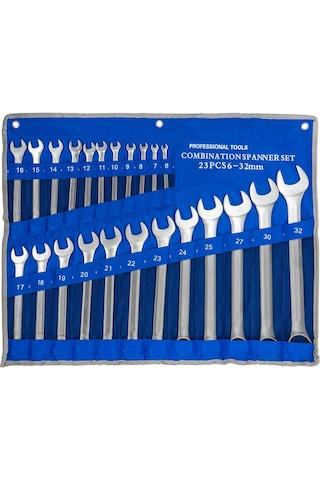6014 Kombine Anahtar Takımı 6-32 Mm 23 Parça Bez Çantalı