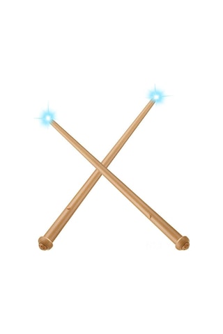 Yifomall 14 İnç Sarı Plastik Işıklı Ve Sesli Büyü Bacaları - Cadı Kostüm Aksesuarı, Halloween Ve Cosplay Partileri İçin 2 Adet