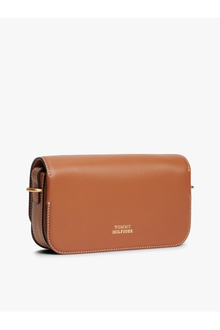 Tommy Hilfiger Th Scrıpt Flap Crossover Kadın Kahverengi Çanta - Aw0aw18399