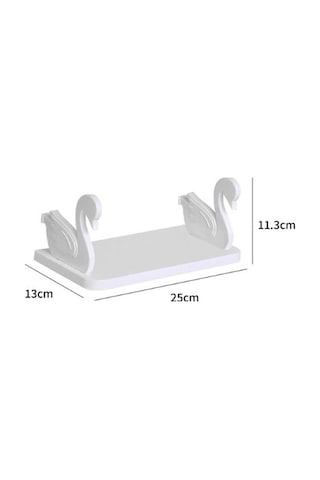 Larimar Kuğu Tasarımlı Kendinden Yapışkanlı Raf - 9019221346010lmr Çok Renkli