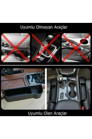 Oto Koltuk Arası Yanı Arkası Organizer Telefonluk Bardaklık (530235268)