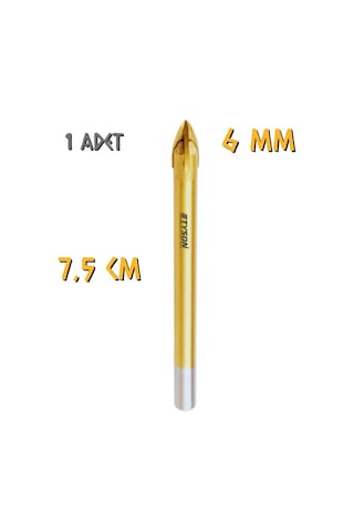 Kupa Tyson Cam Seramik Delici Matkap Ucu 6 Mm. - 1 Adet