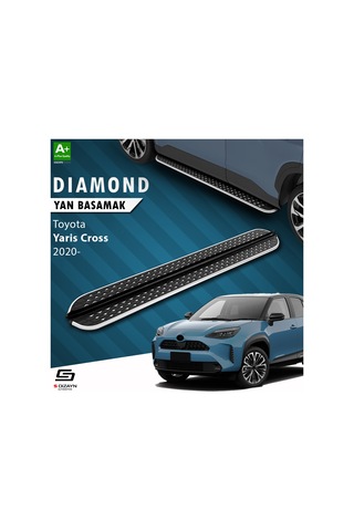 S-dizayn Toyota Yaris Cross Diamond Krom Yan Basamak 183 Cm 2020 Üzeri