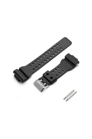 Casio Ga 120 Uyumlu Siyah Silikon Saat Kordonu