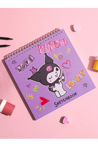 Hello Kitty Marker İle Çizim İçin A5 Sketchbook Defteri Kuromi 316742027 Leylak