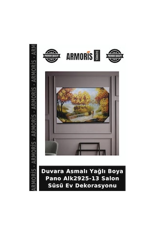 Duvara Asmalı Yağlı Boya Pano Alk2925-13 Salon Süsü Ev Dekorasyonu