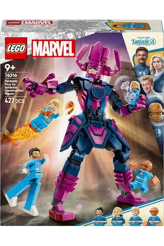 LEGO® ǀ Marvel Fantastik Dörtlü, Galactus Yapım Figürüne Karşı 76316 - 9 Yaş ve Üzeri Çocuklar için Yaratıcı Oyuncak Yapım Seti (427 Parça)