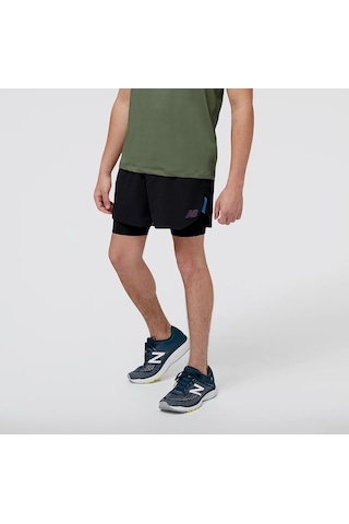 New Balance Erkek Şort Ms23282-bk Ms23282-bk Siyah
