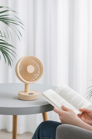 Fressi Jaf17 Taşınabilir Masaüstü Bej Usb Fan