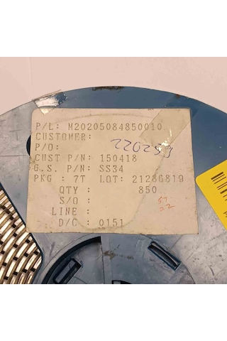 Ss34 3a 40v Do214ac Schoyky Diyot 30 Adet