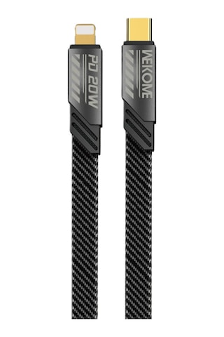 Wekome WDC-191 Type-c to Lightning PD20W Veri Ve Şarj Kablosu Gri
