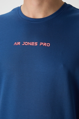 Air Jones Tommy Life Parlament Pamuklu Kalın Yüzeyi Dokulu Oversize Fit Baskılı Erkek T-shirt - 88364 Parlament