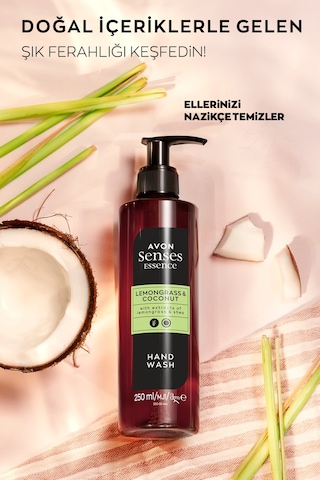 Avon Senses Essence Lemongrass & Coconut Limon Otu Ve Hindistan C