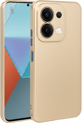 Xiaomi Redmi 15c İle Uyumlu Kılıf Soft Yumuşak Telefon Kılıfı Ve Temperli Cam Ekran Koruyucu Gold