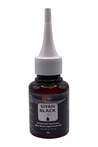 My Bake Su Bazlı Likit Gıda Boyası Siyah 60 G My Bake Su Bazlı Likit Gıda Boyası Siyah 60 G