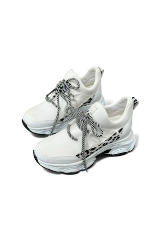 Erva'nın Butiği Beyaz Dalgıç Kumaş Ryan Kadın Sneakers-5637