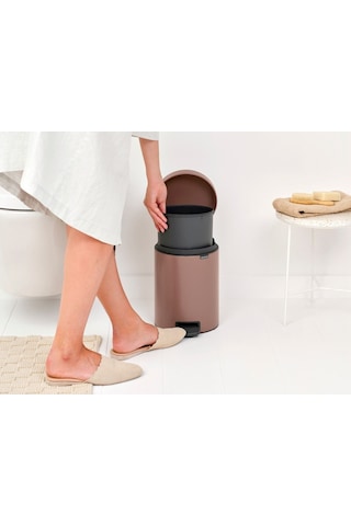 Brabantia Newıcon Satın Taupe Pedallı Çöp Kutusu 5lt Rose